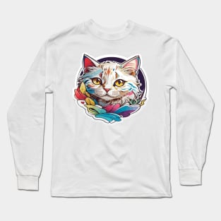 Peeking Cat Long Sleeve T-Shirt